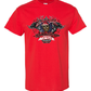 Vendetta Monster Truck Red Shirt Youth Front