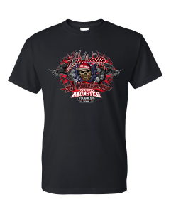Vendetta Monster Truck Black Shirt Front adult